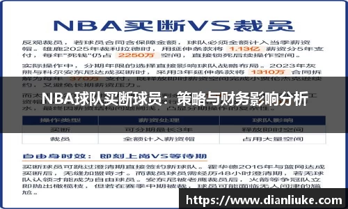 NBA球队买断球员：策略与财务影响分析